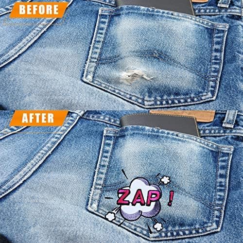 Linphcey 10pcs Ferro bordado em manchas chenille letra patch para mochilas Apliques para roupas calças de vestido Chapéus Jeans Apliques DIY acessórios