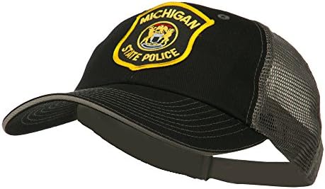 E4hats.com Polícia Estadual do Leste de Michigan remendou Big Washed Mesh Cap