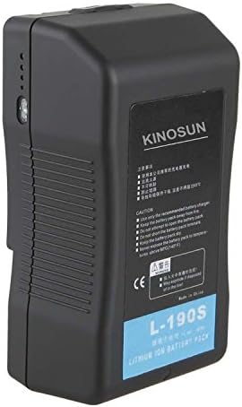 Kinosun 190Wh Li Ion Lithium Battery v Mount 190s 190a para 5d2 60d 7d DSLR CAMcorder