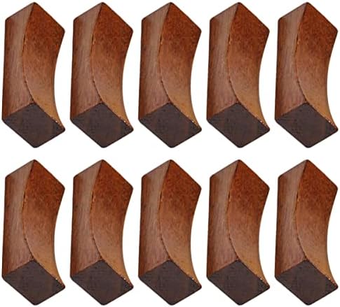 Cabilock 24 PCs Delicados Hotel de madeira Hotel Xmas Choquestick Chinese Rest: Faca côncavo mesa crava de madeira Racks Racks Brusk