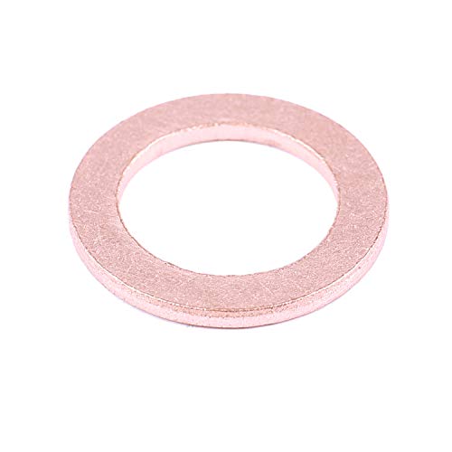 Geuxe 20pcs 12mm x 18 mm x 1,5 mm de cobre arruela plana anel de liquidação de anel