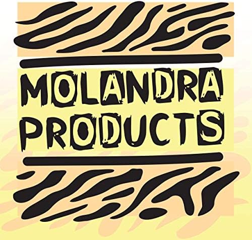 Molandra Products saccus - 20oz Hashtag Bottle de água branca de aço inoxidável com moçante, branco