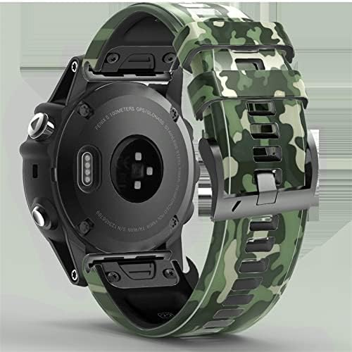 Fulnes 22mm 26mm Relógio inteligente Strap para Garmin Fenix ​​7 7x 5 6 5x 6x Pro epix 3hr impressão de silicone smartwatch
