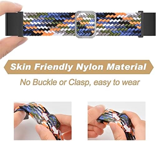 HKTS 26 22mm Sport Nylon Watchband WristStrap para Garmin Fenix ​​7 Fenix ​​7x Easy Fit Rick Release pulseira pulseira