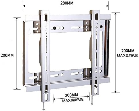 Suporte universal de suporte de parede de parede de TV fixo Painel plano Suporte de quadro de TV 25kg por 14 a 32 polegadas