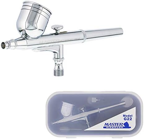 Modelo mestre de airbrush G22 Aerbrowrbush multiuso de ação dupla de ação dupla com uma ponta de 0,3 mm e 1/3 oz. Fluid Cup -