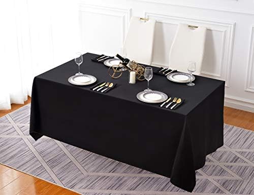 Toca de mesa de transmissão de mesa de mesa de poliéster retangular de 90 * 156 polegadas ， Tampa da mesa de jantar para casamentos,