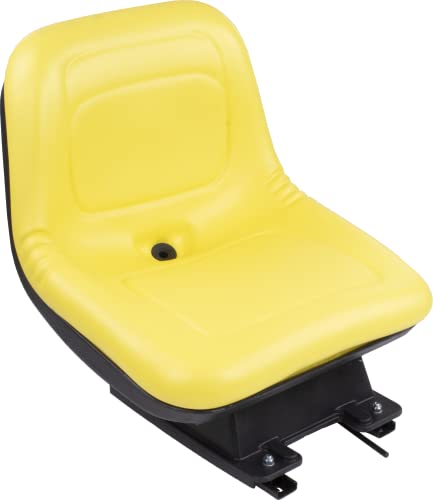 ZBox ZB6373918 - Substituição do assento amarelo com suspensão - compatível com John Deere 325 332 335 345 355D GT225 GT235 Modelos