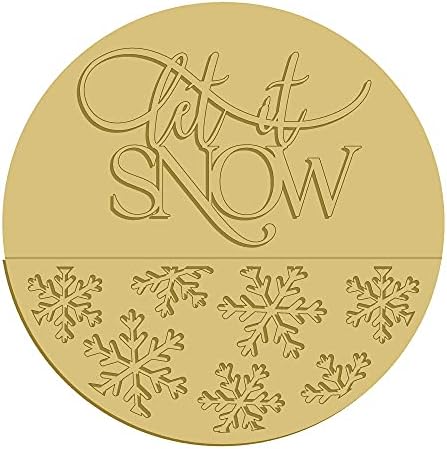 3d Let It Cutout Snow Festas de inverno Cabine de porta inacabada MDF MDF Shape Canvas Style 1 Art 1