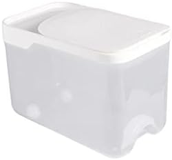 Liruxun 5kg Arroz Caixa de armazenamento de grãos selados Limpa de alimentos para animais de estimação Organizador de contêiner de armazenamento de grãos