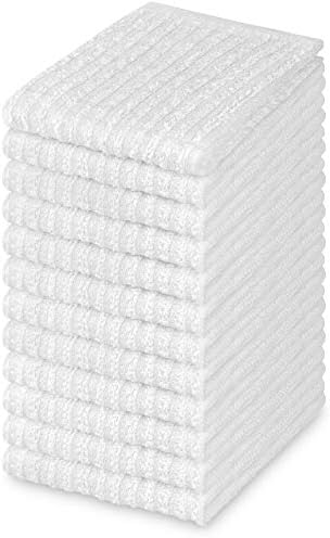 Decorrack algodão MOP, 12 x 12 polegadas, limpando toalhas para cozinha