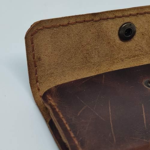 Caixa de coldre de couro em coldre para a lâmina ZTE A7, capa de telefone de couro genuíno artesanal, caixa de bolsa de couro personalizada