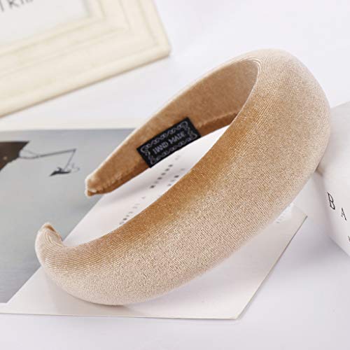 Hysgm Women Fashion Sponge Velvet Hairband para meninas Summer Beach Hair Hoop Bandada