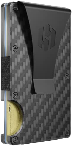 Carteira fina de Hayvenhurst para homens - Pocket RFID bloqueando a carteira minimalista para homens - carteira de metal