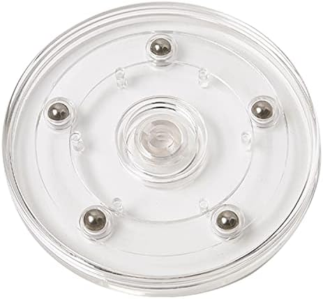 HSTECH 9 ”Lazy Susan Turtable Acrálico Rolamento de esferas Bandeja de rotação para rack de especiar