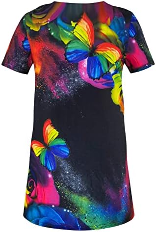 Wonnchyei grande camisetas T para mulheres de manga curta Tops soltos de verão Casual redondo pesco