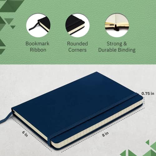 Simply Genius A5 Notebooks para trabalho, viagens, negócios, escola e muito mais - Caderno de capa dura para mulheres