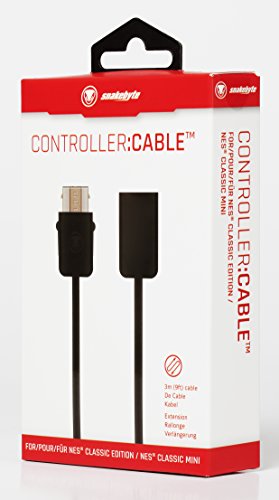 Snakebyte Snakebyte CNES Controller Cable - Cabo de extensão do controlador 3M para o sistema de entretenimento Nintendo clássico - NES;