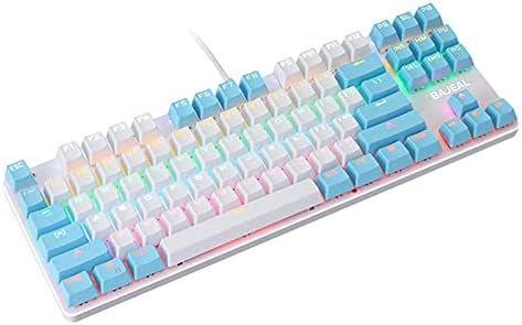 N/A Computador Desktop USB Mechanical Gaming Teclado LED LED LIGADA 87 TENAS PAR