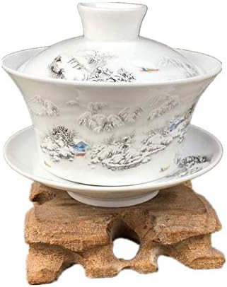 Paynan 220ml Jingdezhen Cerâmica Gaiwan Copa de chá Handmade Tureen Bowl Chinês Conjunto de chá Acessórios