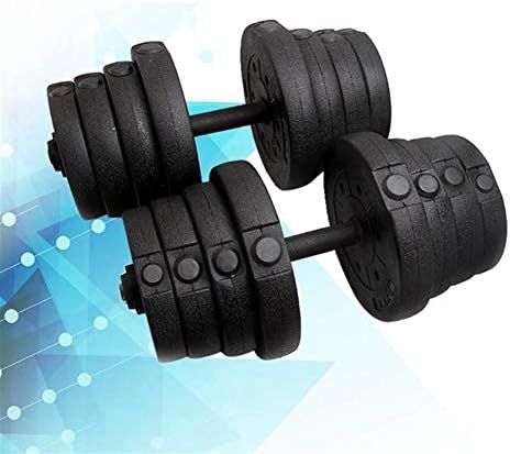 piaoling fitness haltere ajustável 66 lb de peso haltere de fitness braço de fitness muscle gym/família barbell board workout de fitness, combinação preta de halteres)