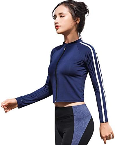 ANDONGNYWELLWWELL Feminino Full Full Full Zip Lightweight Workout Jacket