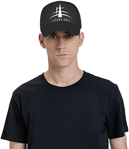 Lacuna Music Bobil Band Logo Baseball Cap Mulher Men Men Tamanho Ajustável Chapéu Black