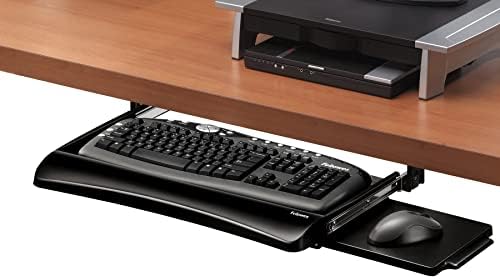 Colees Office Suites UnderDesk Keyboard Gaveta, Black/Silver