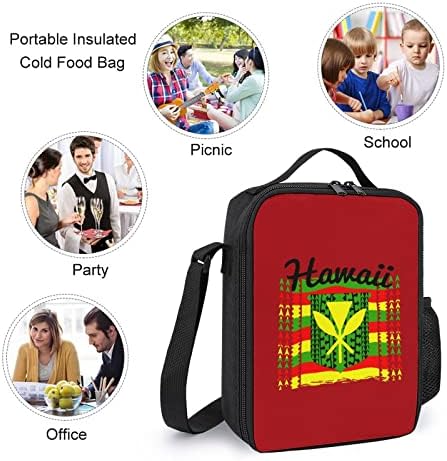 Tribal Hawaiian Kanaka Maoli School Backpack Conjuntos para estudantes estampados fofos estampados de placas com lancheira