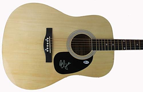 Autêntica de Elle King Ex e OH, Autentic Assinated Acoustic Guitar Autografed Bas B41507