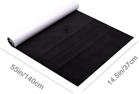 Y.A. Lotus Black Microfiber Fabric Suede Auto -adede Look 16.5in x 59in, couro sintético premium - FILHO ESTECIO