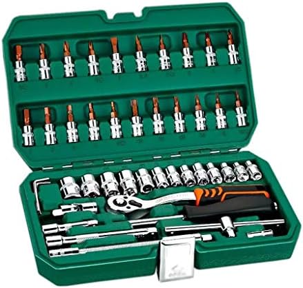 Twdyc 46pcs Spocket Professional Socket Settle Settle Chavet Ratchet Set.