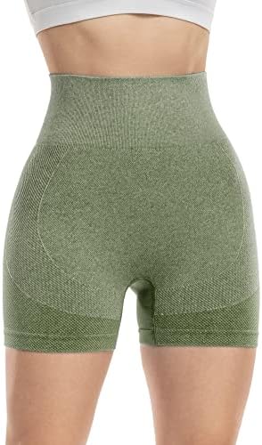 Zllw Women Womenless Scrunch Windout Gym Shorts, Butt Hight Wistist