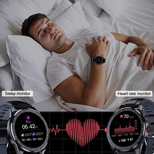 Yocuby Smart Watches for Men Women, 1,3 Smart Watch for Android Phones and IOS, Rastreador de fitness Ratesse com monitor de sono com frequência cardíaca, pedômetro, notificação de mensagens, DIY Watch Face