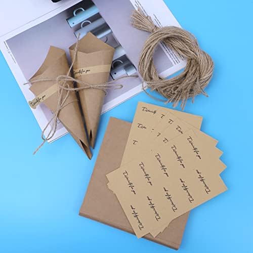 Papel de embrulho de flor de abaodam 50pcs confetti embrulhamento original kraft papel de papel handmade cone docy buquê de casamento