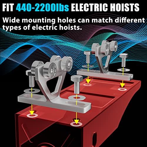 ACEMAKER 2PCS HIST CULLEY PARA PA200-1000 TISTA ELÉTRICA, CONJUNTO DE TROLLEY DE 4 RODAS PARA UTILIZADO COM UNIMISTRUT