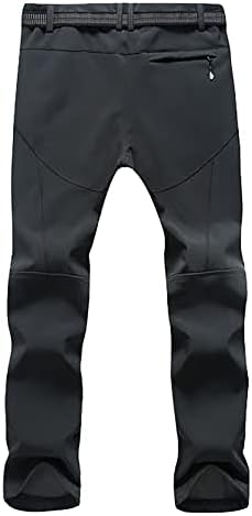 Fsahjkee calças impermeáveis, calças táticas para homens, com cinto de espessura carona macacão macho de carga de água à prova de