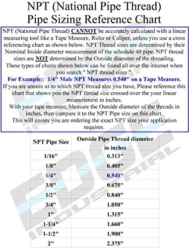 Edge Industrial 3/8 ID da mangueira para 1/8 masculino NPT MNPT Straight Brass Fitting combustível / ar / água / petróleo / gás / wog