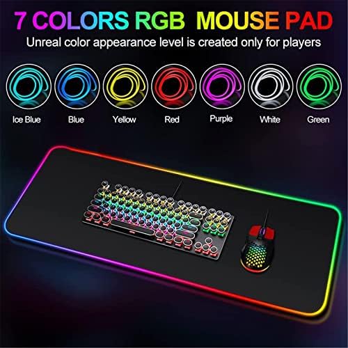 Mouse pads Anime Mouse Pad RGB xxl Computador Teclado Acessórios para jogos Pad Gamer LED PC USB Gaming Desk Mousepad 39,37 polegadas