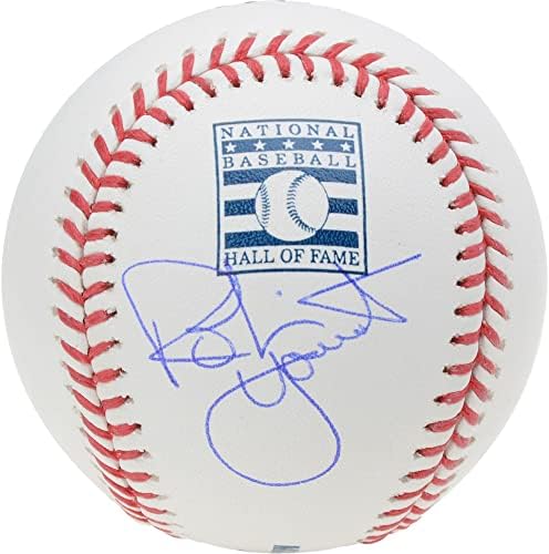 Robin Yount Milwaukee Brewers autografou o logotipo do Hall of Fame Baseball - bolas de beisebol autografadas