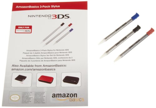 Basics 3-Pack Stylus para Nintendo 3DS