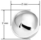 Jóias de Silverline 925 Brincos de Ball Silver Silver Ball Brincos | 2mm-11mm