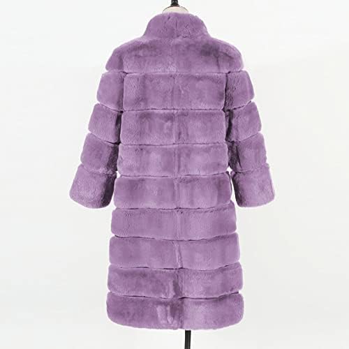 Mulheres fofas de peles peixes longos casacos de luxo de inverno jaqueta quente e tamanho espetacho de parka sobretudo