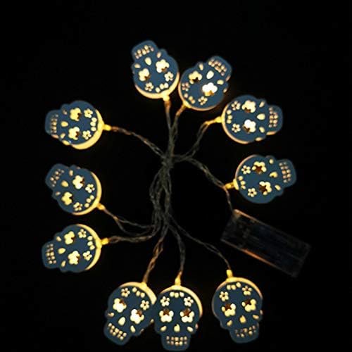 Soimiss 3 metros 20 lâmpadas LED LED HALLOWEEN Skull Shapes String Lights Função de corda divertida para Festival de
