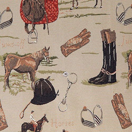 Signare Tapestry Bag dobrável bolsa de compras reutilizável bolsa de supermercado com design de cavalos