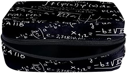 Saco de higiene pessoal pendurado de viagem, organizador de maquiagem portátil, suporte de cosméticos para pincéis, Blackboard Math Equation Parabola