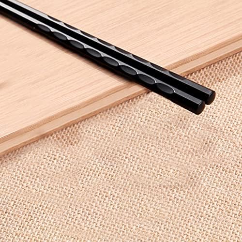 Pauzinhos, 10 pares de ligas que não deslizam pauzinhos de mesa de mesa de tabela utensílios de catering de catering Sushi sticks utensílios de cozinha não deslizantes