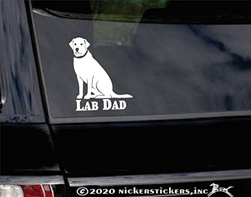 Pai do laboratório | Nickerstickers® Vinyl Labrador Retriever Vinil Gun Dog Decalter