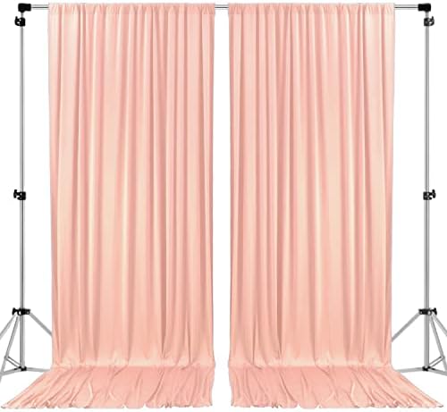 Ak Trading CO. 10 pés x 10 pés de poliéster Draxas de cortinas painéis com bolsos de haste - Cerimônia de casamento Decorações