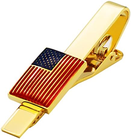 Acenll Us Flag tie clip roupas acessórios para casamentos, reuniões de negócios, oficiais, departamentos governamentais, pilotos,